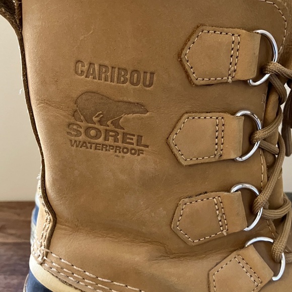 Sorel original Caribou leather & rubber Winter Boots. - Picture 4 of 8
